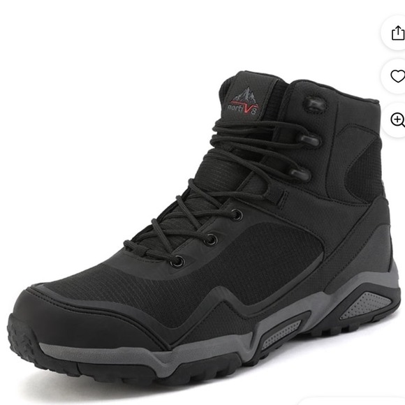 Nortiv8 Tactical Hiking Boots Mens 10.5 Black Like New Rugged Work Boot NIB